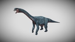 low poly Camarasaurus sauropod, camarasaurus, jurassicpark, jurassicworld, lowpoly, stylized, dinosaur