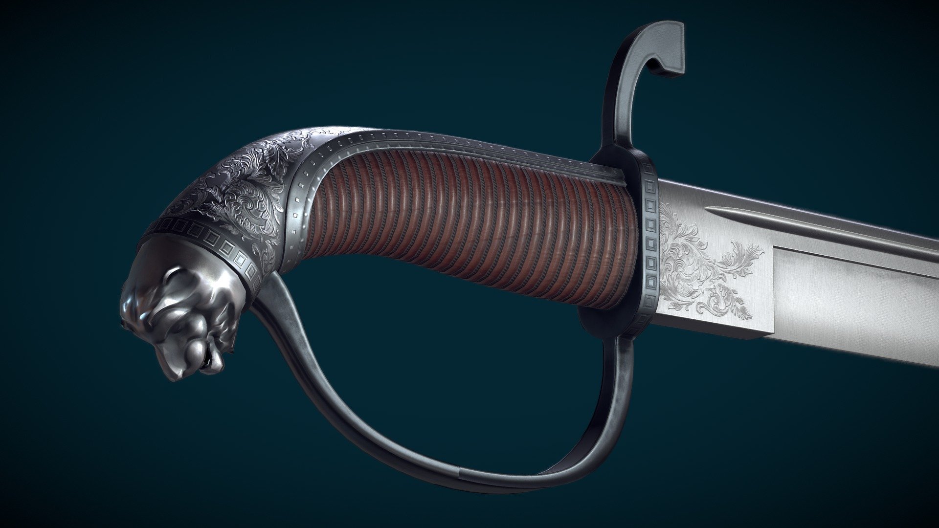 Sword - 3D model by angryarcticfox 3d model
