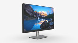 Dell UltraSharp LCD 32 inch monitor led, computer, lcd, flat, monitor, electronic, display, 32, television, movie, wide, inch, hdtv, 3d, pbr, technology, digital, video, black, screen