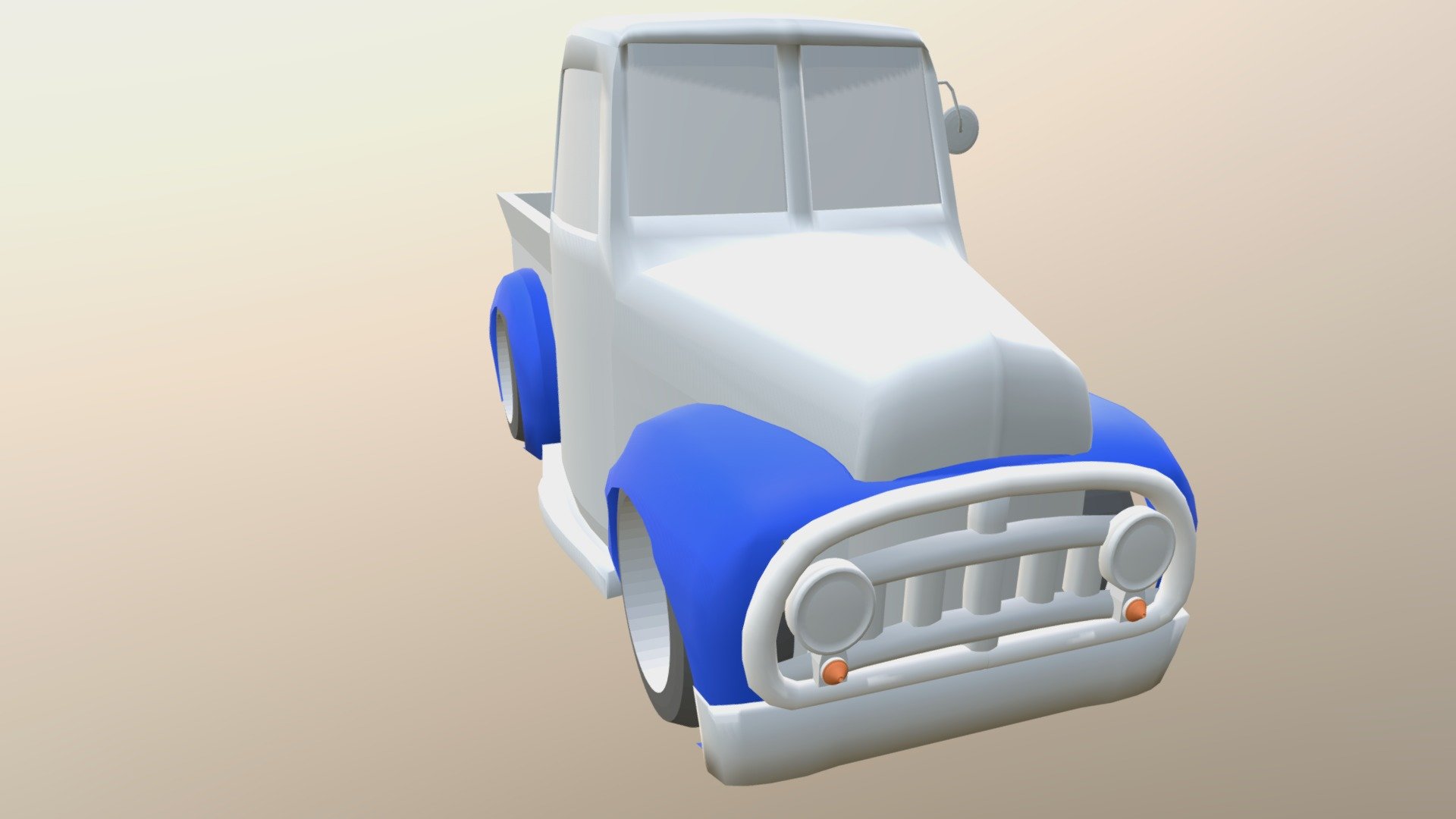 Pick-Up Cartoon Low-Poly for game os funny - Pick Up Cartoon - 3D model by Havardan 3d model