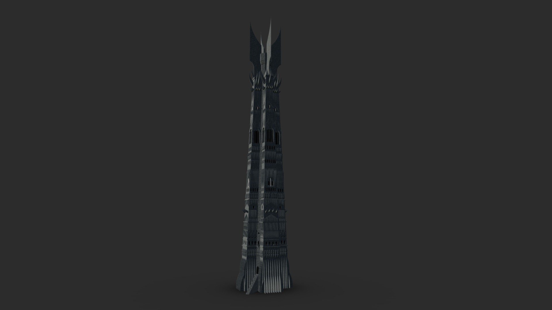 Orthanc Tower - Buy Royalty Free 3D model by KangaroOz 3D (@KangaroOz-3D) 3d model