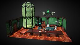 Malfoy Manor Props time, manor, martin, harry, props, potter, real, axel, malfoy, unity, game, 3d, art, low, poly, fantasy, video, magic, environment