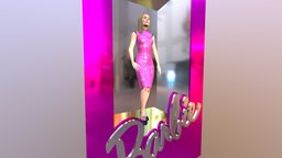 Barbie Box toy, pink, mixamo, animado, toybox, barbie, juguete, animated, avatarsdk, margotrobbie, barbie2023, barbiemovie