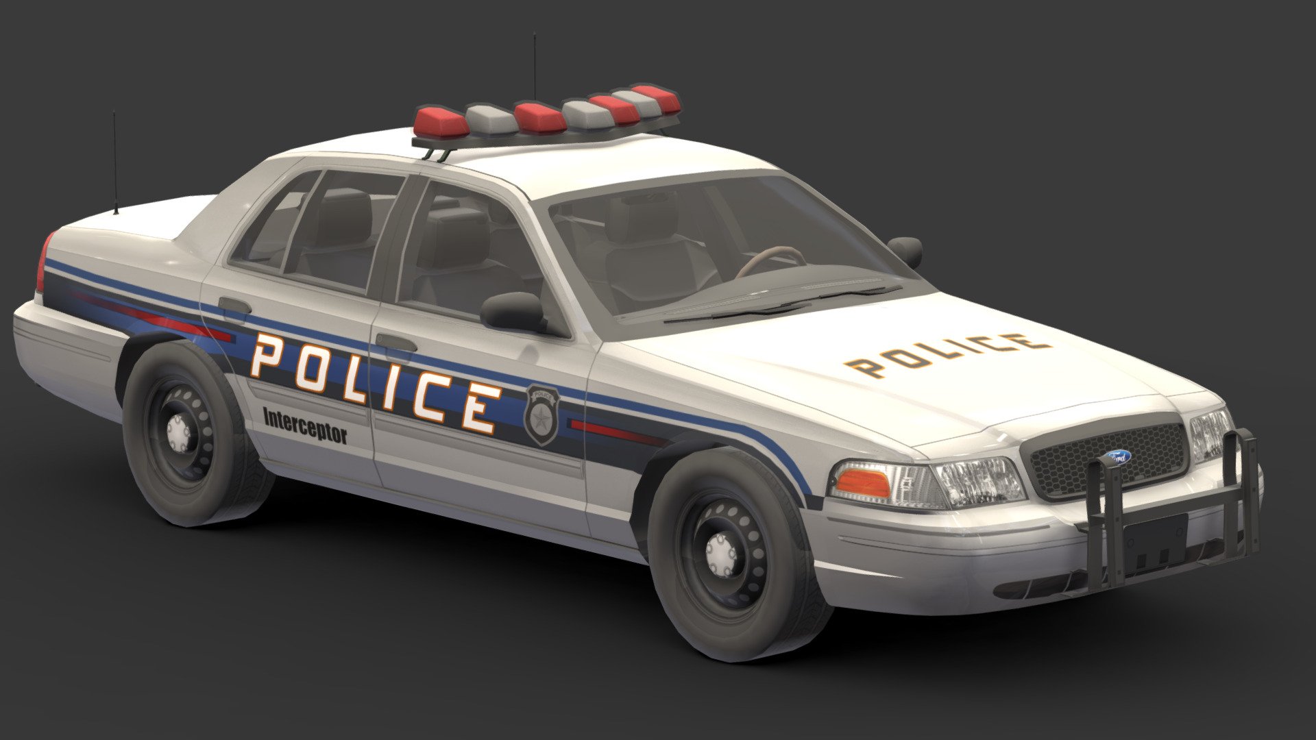Police Car # 10

You can use these models in any game and project.

Low-poly

Average poly count : 30,000

Average number of vertices : 30,000

Textures : 4096 / 2048 / 1024

High quality texture.

format : fbx , obj , 3d max

Isolated parts (Door, steering wheel, wheels, body) 3d model