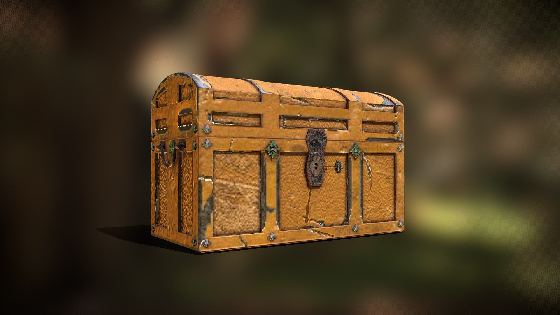 vintage jewellery chest - Download Free 3D model by mervemacit 3d model