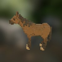 Horse voxel, horse, creature, animal, voxelart