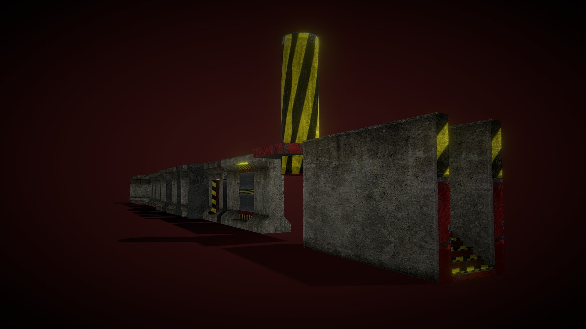 working for the Demo of my game - Bunker Models - 3D model by Supreme Power (@SupremePower) 3d model