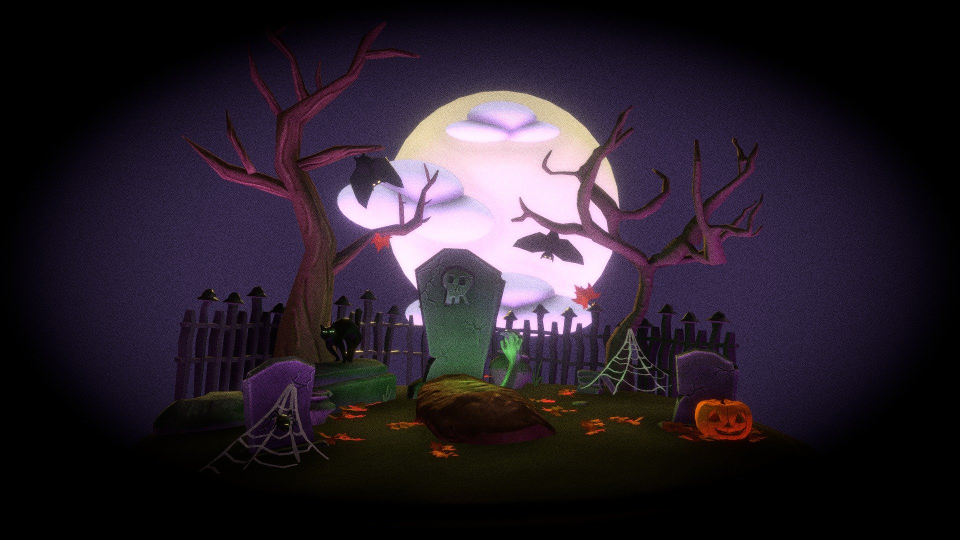 For the spirit of spoopy time! Enjoy - Happy Halloween Pt. 2 - 3D model by JessSwynn 3d model