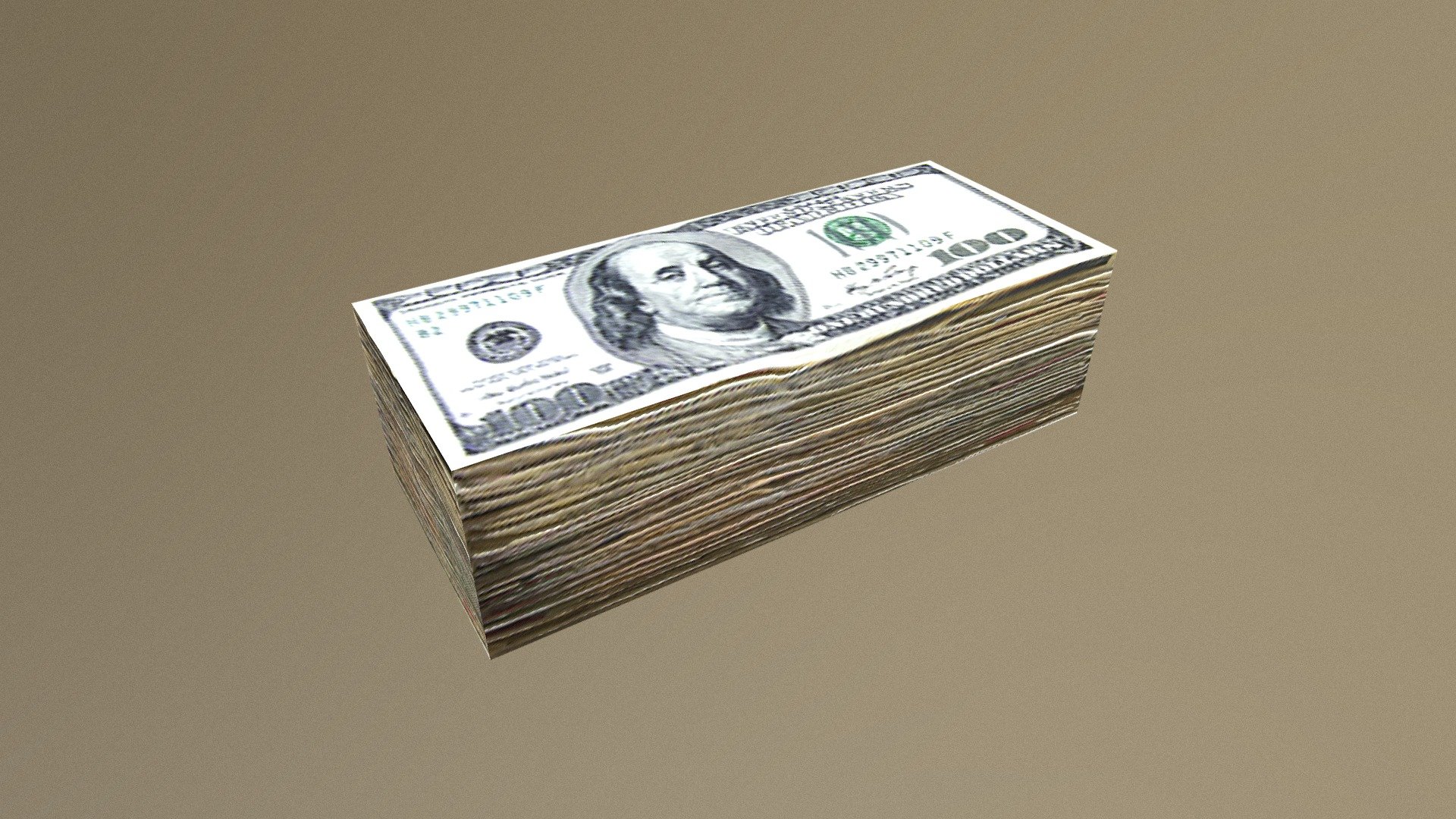 It's a stack. Of money. For free 3d model