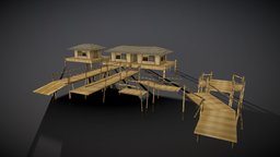Bamboo Village Beach Resort hotel, vr, bamboo, thailand, iland, textures-materials, asset, lowpoly, gameready
