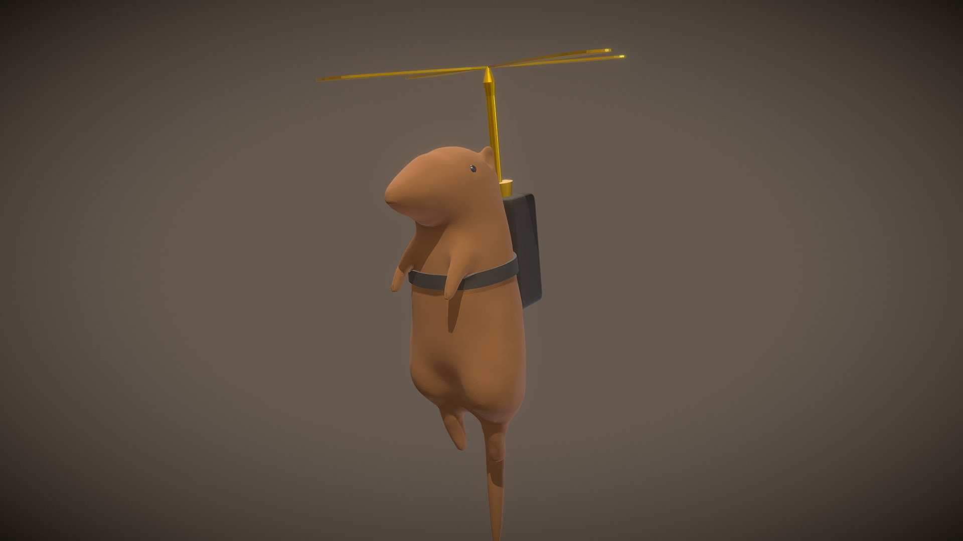 Fanart of one of shovel knights propeller rats. May revisit this sometime and do it right 3d model