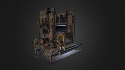 Rolling mill realtime, industry, mill, mecanic, old, pbr, robot