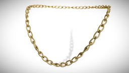 Gold Neck twisted Chain jewellery, jewel, prop, jewelry, fashion, metal, chain, accesory, accesories, fashiondesign, streetwear, fashion-style, asset, gold, gold_chain, goldchain, wirstchain