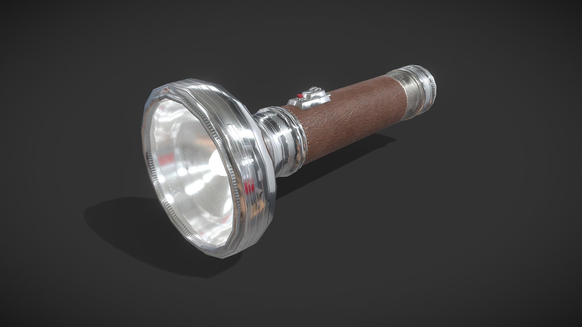 Vintage Flashlight 3d model      
 
Files Include     

- Blender
- FBX
- OBJ
- DAE
- 3ds 

Seperate Materials per Objects  
 

Textures include 
- Base Color                        

- Normal                            

- Roughness                         

- Height                              

- Metallic                            

- Opacity

Features:
- Poly : 1271
- Verts: 1452

Texture Size 4096*4096  files PNG format                     


High-resolution textures, UV unwrapped.             
 

Clean topology, Non-overlap UVs                        
 


Thanks you very much for Your Support my Models Asset and Hoping that my models are useful for your Project :)                   

You can give a likes and leave a review if you like its!!    
 
  

If the files has problems or have any question, please contact me 3d model