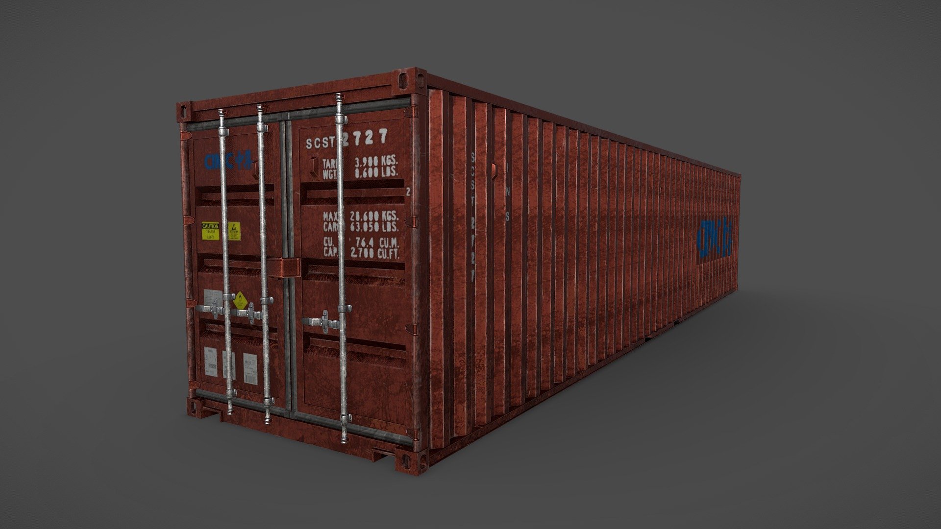 Classic Shipping Container - 40 feet.
There's nothing this container can't contain.
The pack contains-
1. FBX File
2. Textures (4K resolution)
:) - Shipping Container (40feet) - Buy Royalty Free 3D model by NeowLite 3d model