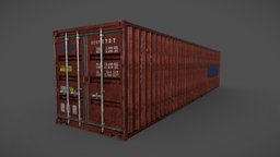 Shipping Container (40feet) shipping, cargoship, courier, cargo, shipping-container, cargo-ship, container-cargo, ship, container, navy, cargo-container, shipping-cargo, courier-station, containership