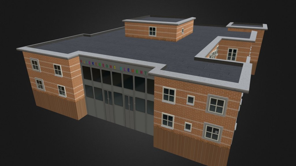 Fanmade asset made for Cities: Skylines.
Download the asset here:
http://steamcommunity.com/sharedfiles/filedetails/?id=622669253 - Kliekerson Elementary - 3D model by kliekie 3d model