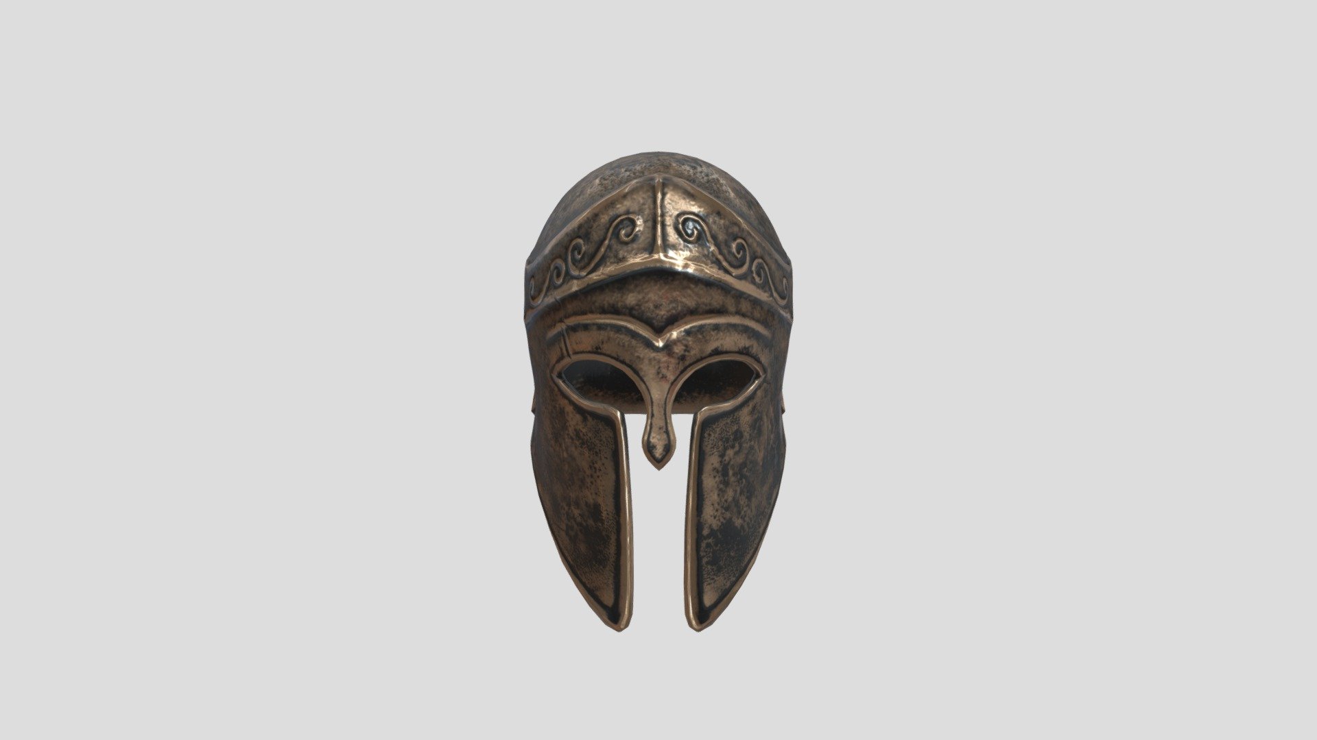 greek helmet - Corinthian Greek helmet - 3D model by Jasur95 3d model