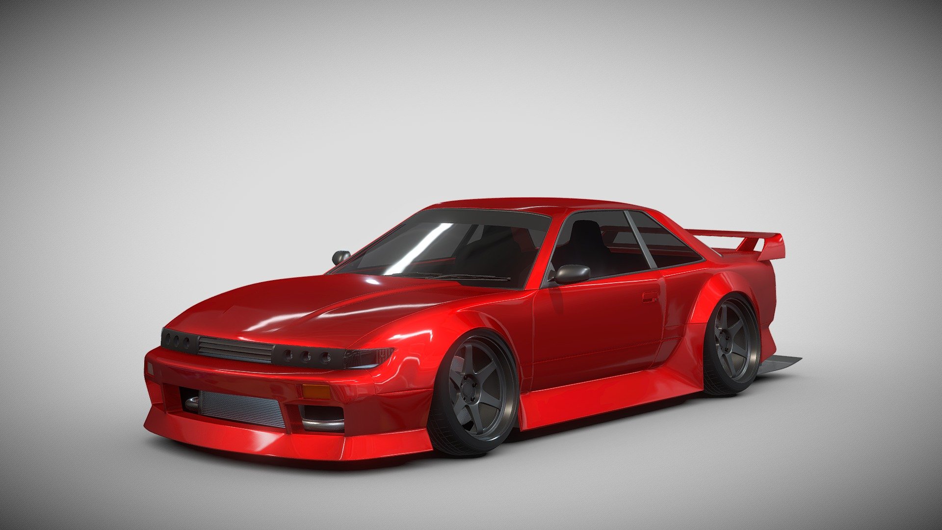 This is a 3D model of the Nissan Silvia S13 widebody that I made. Nissan Silvia S13 is a car released in 1989, this car is the 5th generation Nissan Silvia car that exists in the real world. I model directly in Blender.

Model render

 - Silvia S13 Widebody - Buy Royalty Free 3D model by Naudaff3D 3d model