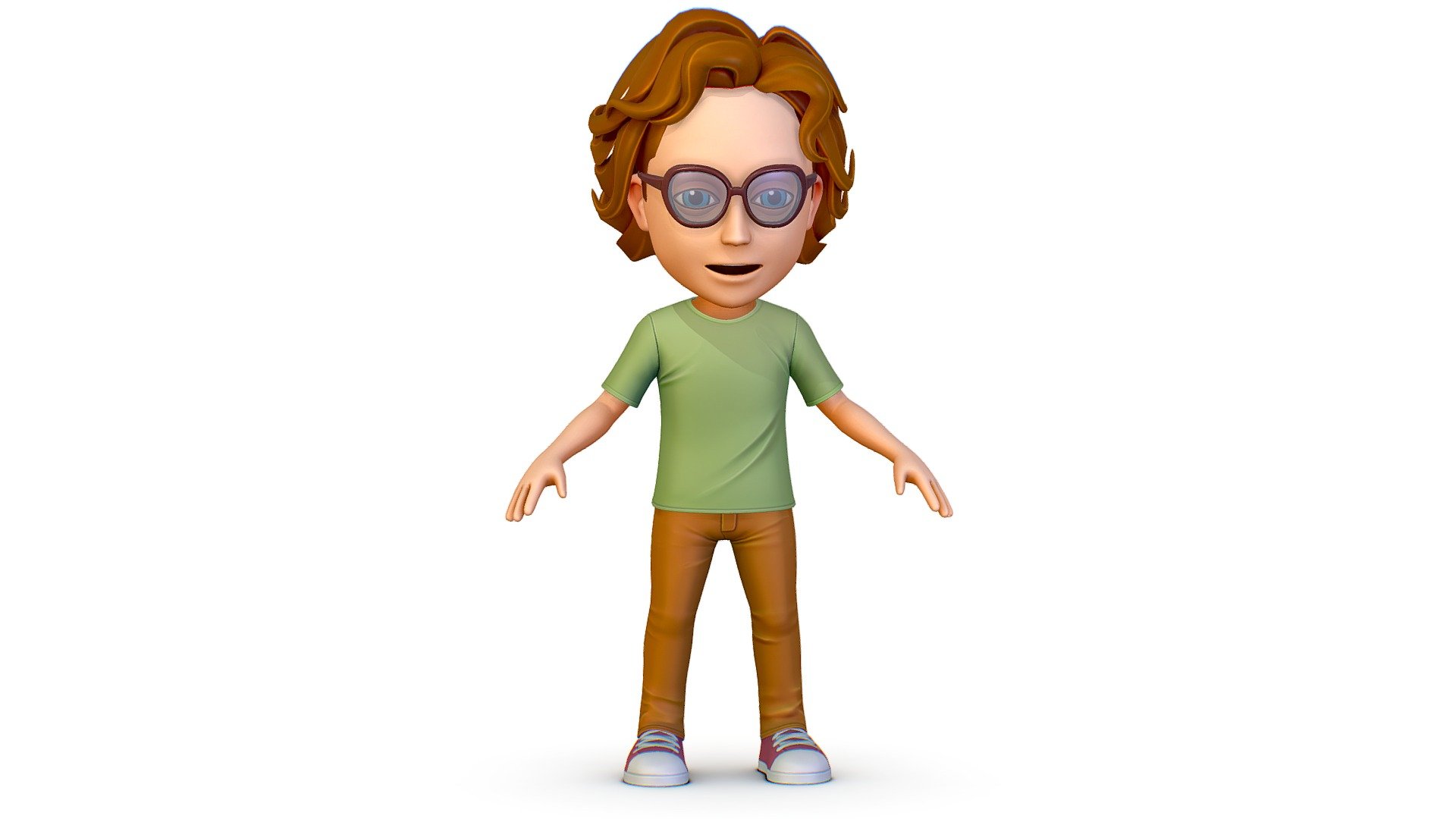 Cartoon Style Young Man Boy T-Shirt Jeans Sneakers Hairstyle

3DsMax, Maya file included

5x textures 2048x2048 size

Hairstyles Collection: https://sketchfab.com/olegshuldiakov/collections/cartoon-hairstyle-avatar-collection-cd52679c74514aa59c906f62e792a75c

Beards Collection:

Accessorys Collection: https://sketchfab.com/olegshuldiakov/collections/cartoon-accessories-avatar-collection-a9b2175e888f46b1a056e83cd80bfd6c
 - Young Man Boy T-Shirt Jeans Sneakers Hairstyle - Buy Royalty Free 3D model by Oleg Shuldiakov (@olegshuldiakov) 3d model