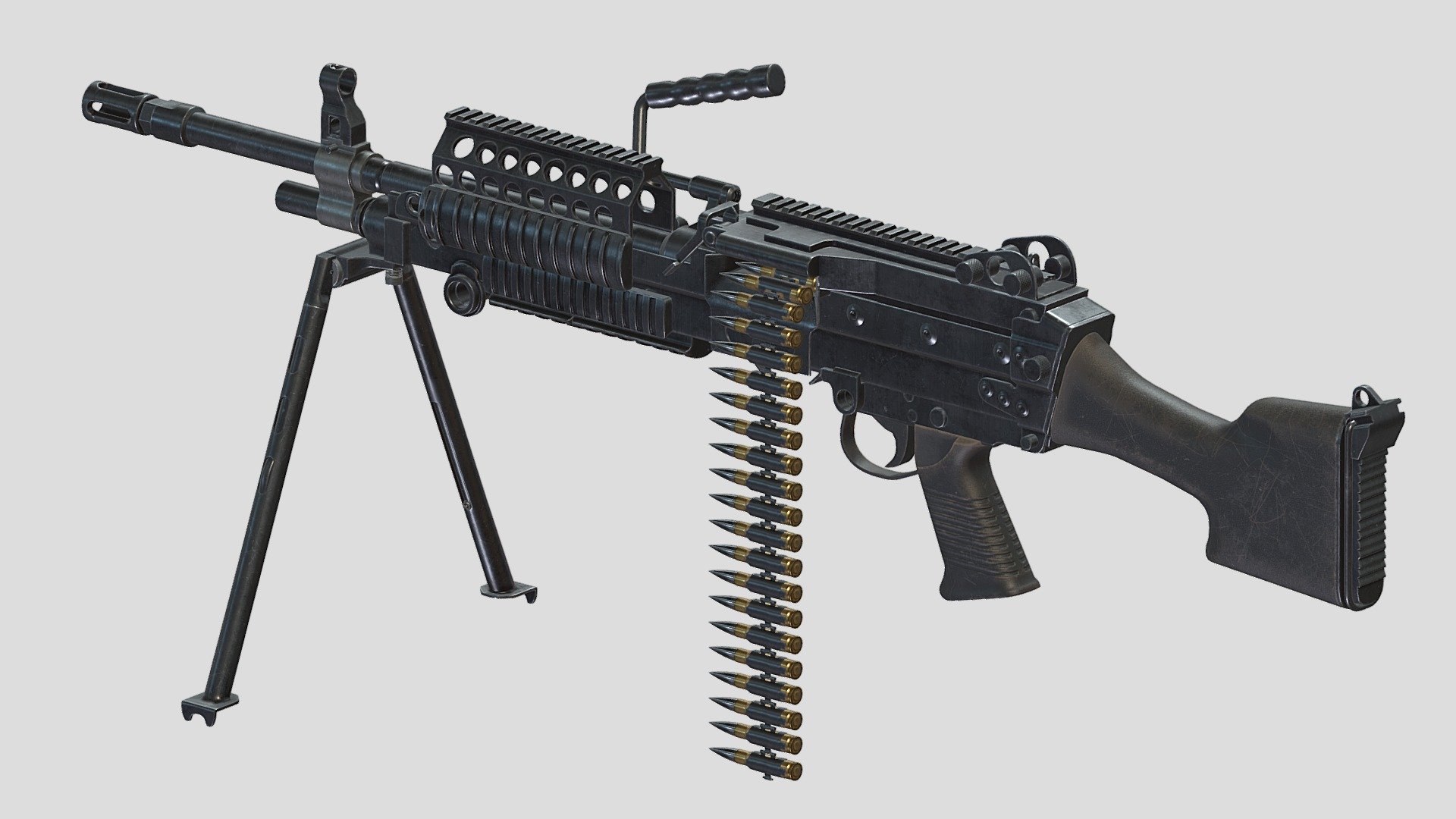 Hi, I'm Frezzy. I am leader of Cgivn studio. We are a team of talented artists working together since 2013.
If you want hire me to do 3d model please touch me at:cgivn.studio Thanks you! - Mk 48 Machine Gun Low Poly PBR Realistic - Buy Royalty Free 3D model by Frezzy (@frezzy3d) 3d model