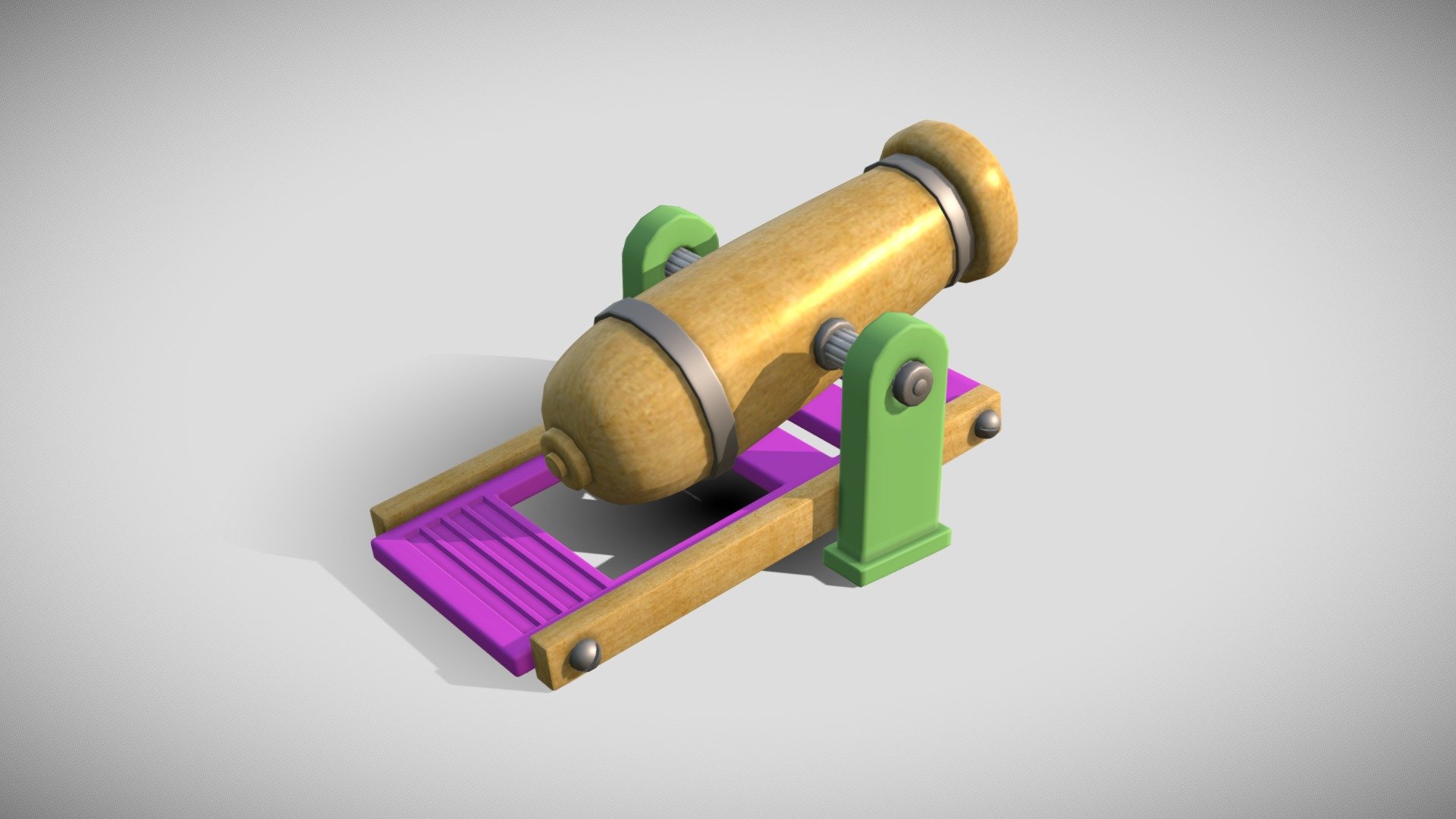 Non-realistic Cannon. Made on 3D Studio Max 2019. Rendered with RedShift 2.6.41


All objects named in english
Available in other formats: Obj, Fbx, 3ds, C4d (Other formats may vary slightly depending on your software)
Exported down-version 3D Studio Max 2017
Lowpoly model, subdivision ready

Polygon count without subdivision:


3.246  Quads
6.326 Triangles
3.485 Vertex

&mdash; If you liked my product, please, don't forget to rate it. That will help me a lot. Thanks! &mdash; - Non-realistic Cannon - Buy Royalty Free 3D model by Gabriel Quintana (@gabrielquintana) 3d model