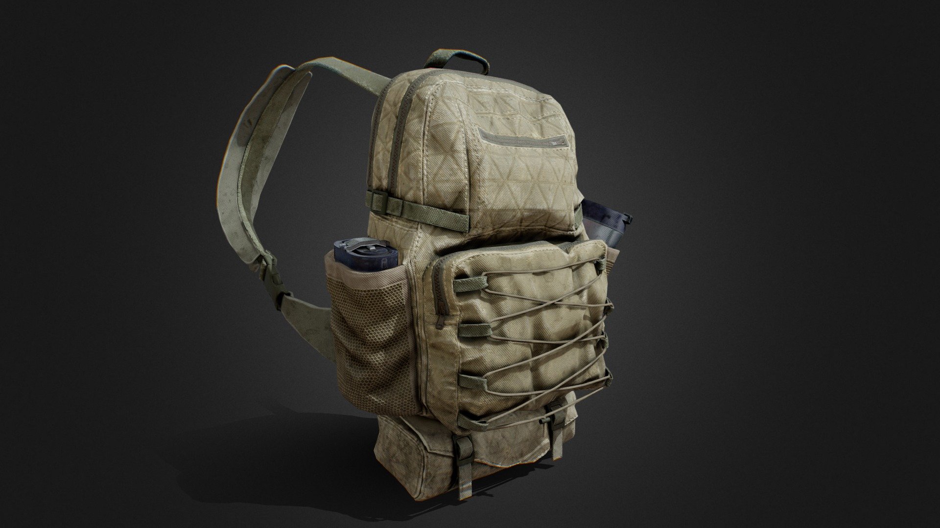 Backpack model for game The Uncertain: LATE - The Uncertain: LATE_backpack Alex - 3D model by StanislavShashkov 3d model