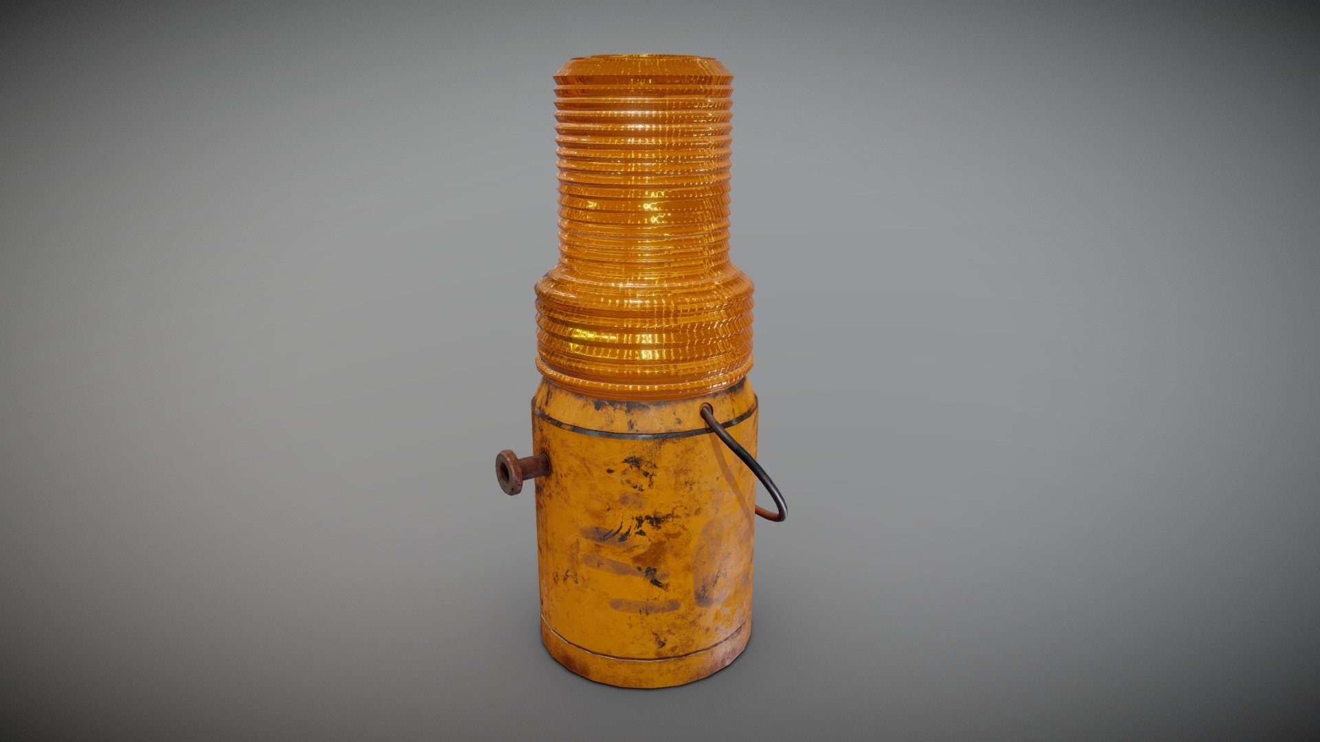 Road hazard light.  Useful for any construction/road scene.  Low poly with 4 textures 3d model