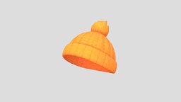 Yellow Wool Hat hat, winter, kid, cap, cloth, prop, fashion, accessories, woman, yellow, fabric, knit, warm, headwear, wool, character, art, female, clothing, lady
