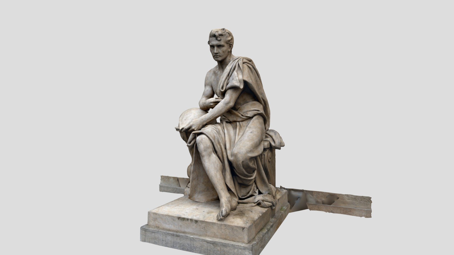 This statue is on the left side of the main entrance to the National Museum in Prague.
500K triangles 3d model