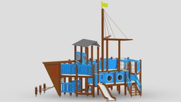 Lappset Fishing Ship tower, frame, bench, set, children, child, gym, out, indoor, slide, equipment, collection, play, site, vr, park, ar, exercise, mushrooms, outdoor, climber, playground, training, rubber, activity, carousel, beam, balance, game, 3d, sport, door