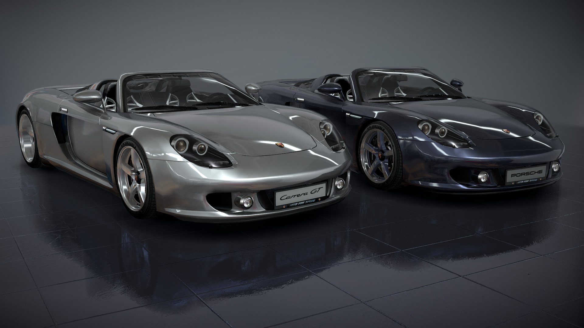 Carrera GT Concept has some details that look more interesting than in the Carrera GT version.

Therefore, in this work, i combined the looks of GT and GT Concept



ALLOWED use this model -
for games.
visual and art projects.
presentations.
(with showing credits)

FORBIDDEN -
sell.
make a profit with it.
assign their authorship.
upload on other sites.
reupload on Sketchfab.



Based on the model from - Forza Motorsport 3

Parts from - Forza Motorsport 4, Project CARS

Polycount - midpoly with some HD details

Geometry edited and modified - Alex.Ka.

Textures: Forza Motorsport 3, NFS: Most Wanted, Alex.Ka.

Qquality and realistic texture work By Alex.Ka.

Special &ldquo;MICHELIN Pilot Sport 4S