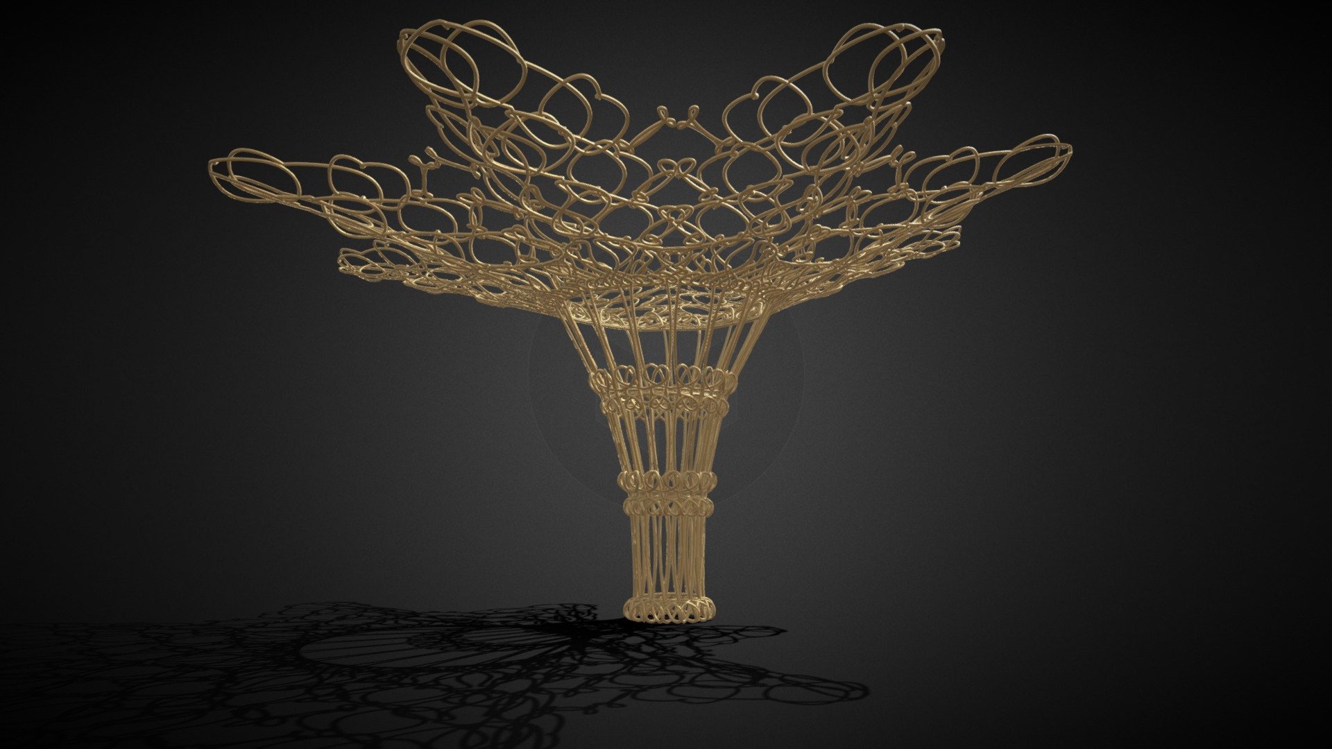 Decorative Canopy Extruded Curved Wired Metal 001 - made with Geometry Nodes in Blender 3.5Alpha
Procedurally generated UVs available on demand 3d model