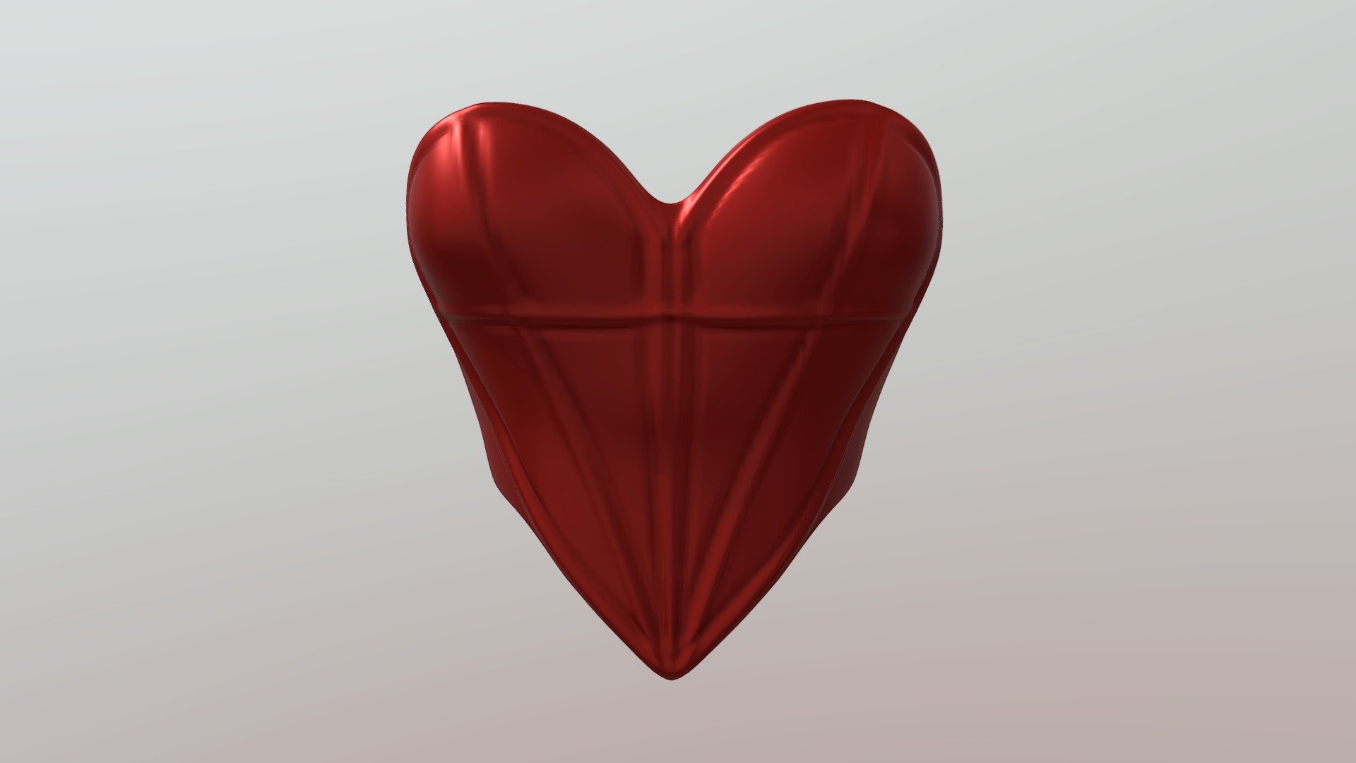 romantic heart shaped corset for valentines day - Valentine's Heart shaped Corset / Bustier - Buy Royalty Free 3D model by 4145K4N 3d model