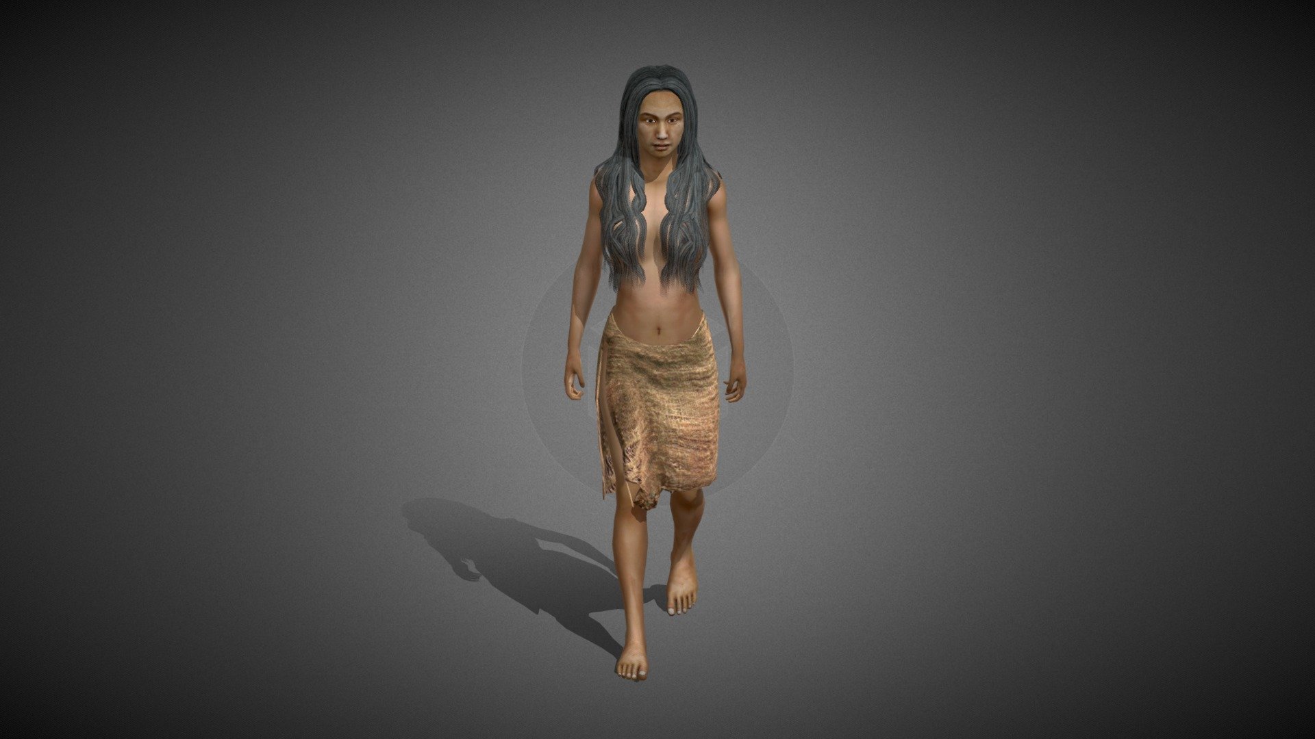 Prehistoric Woman - 3D model by twsparkCG (@twspark) 3d model