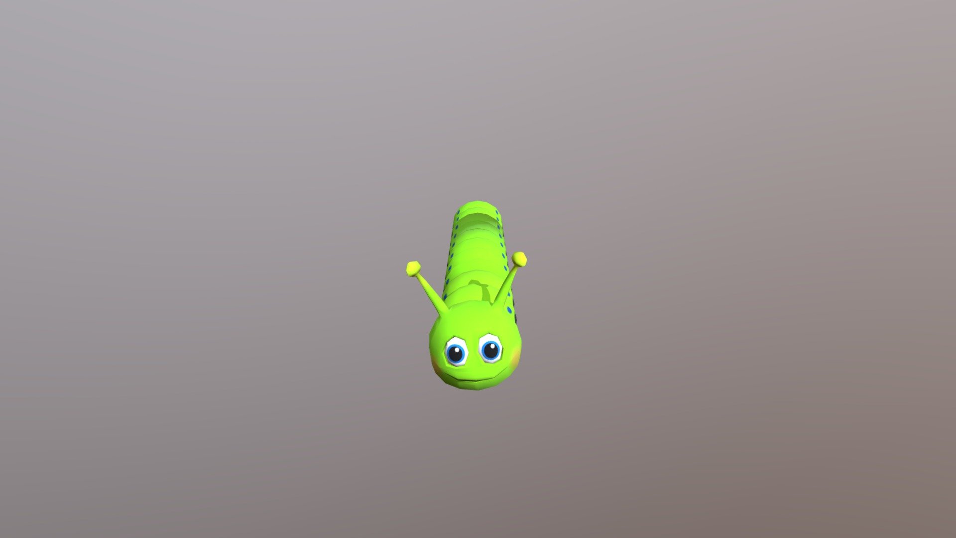 Caterpillar Crawl Animation V2 - 3D model by camcouto 3d model