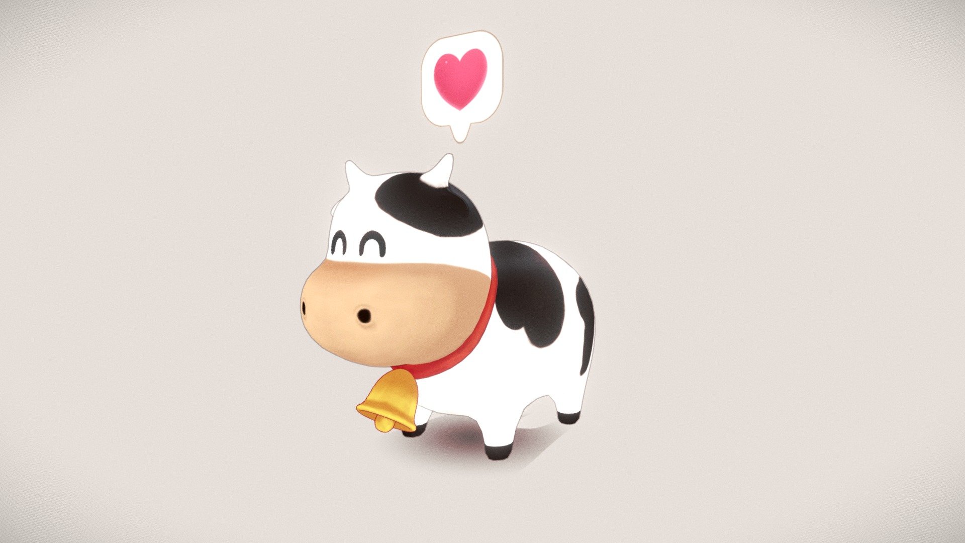 Cow from havest moon, playstation 1 game - Cow Havest moon - Download Free 3D model by Smoon (@Smoon.Vu) 3d model