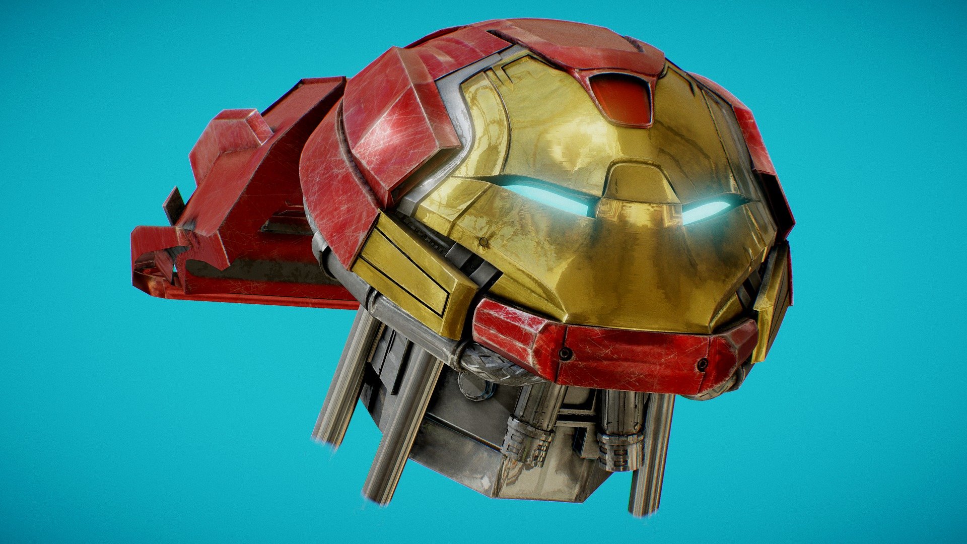 Introduced to the audiences during the movie &lsquo;Avengers, Age of Ultron', the mark XLIV or Hulkbuster, has become one of the fan favorite armours used so far by Tony Stark 3d model
