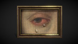 Cry Eye Framed Painting