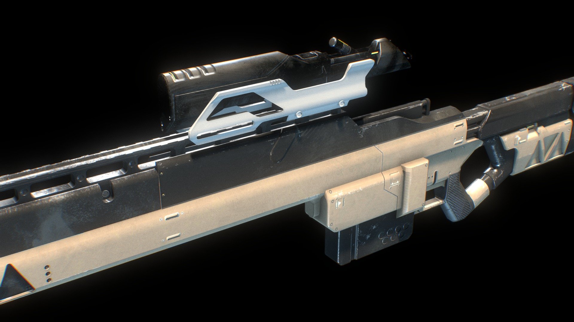 Further exploring my concepting skills we are going ahead with the models and this is the Sniper Rifle for my Scout character, it's been loads and loads of fun to make and I learned many other things in between, guess they're right, the more you do the more you learn :D

Cheers! - SniperRifle_9100462 - Buy Royalty Free 3D model by three (@vanhagen) 3d model
