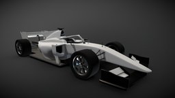 Formula 2 Car High Poly