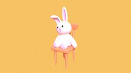 Bunny bunny, toy, sculptjanuary, lowpoly, sculptjanuary23