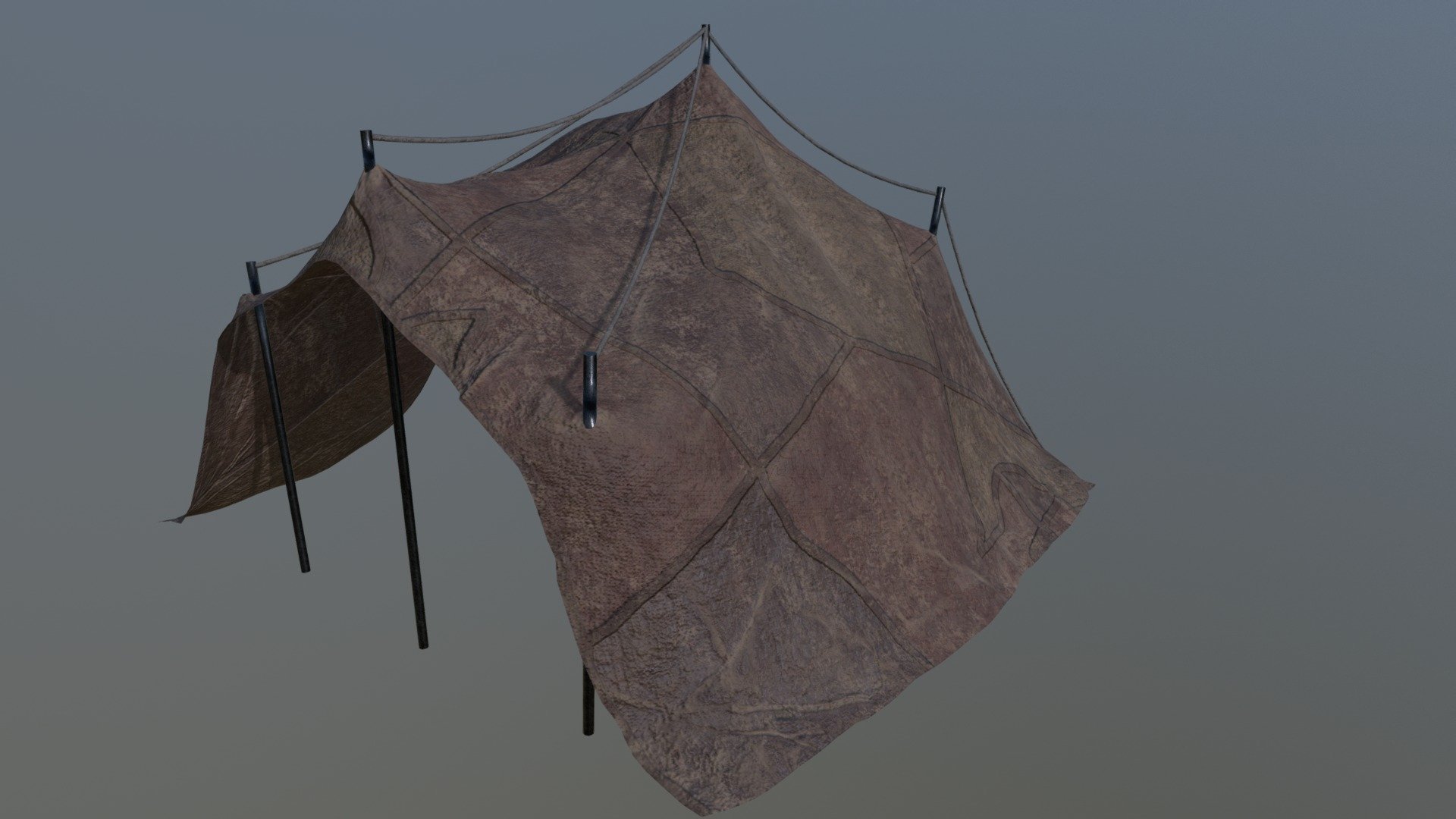 Desert Tent - 3D model by guy.boxall 3d model