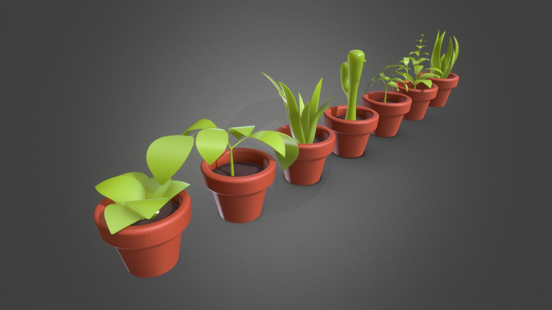 Plants - Download Free 3D model by nikola (@nugarkovic) 3d model