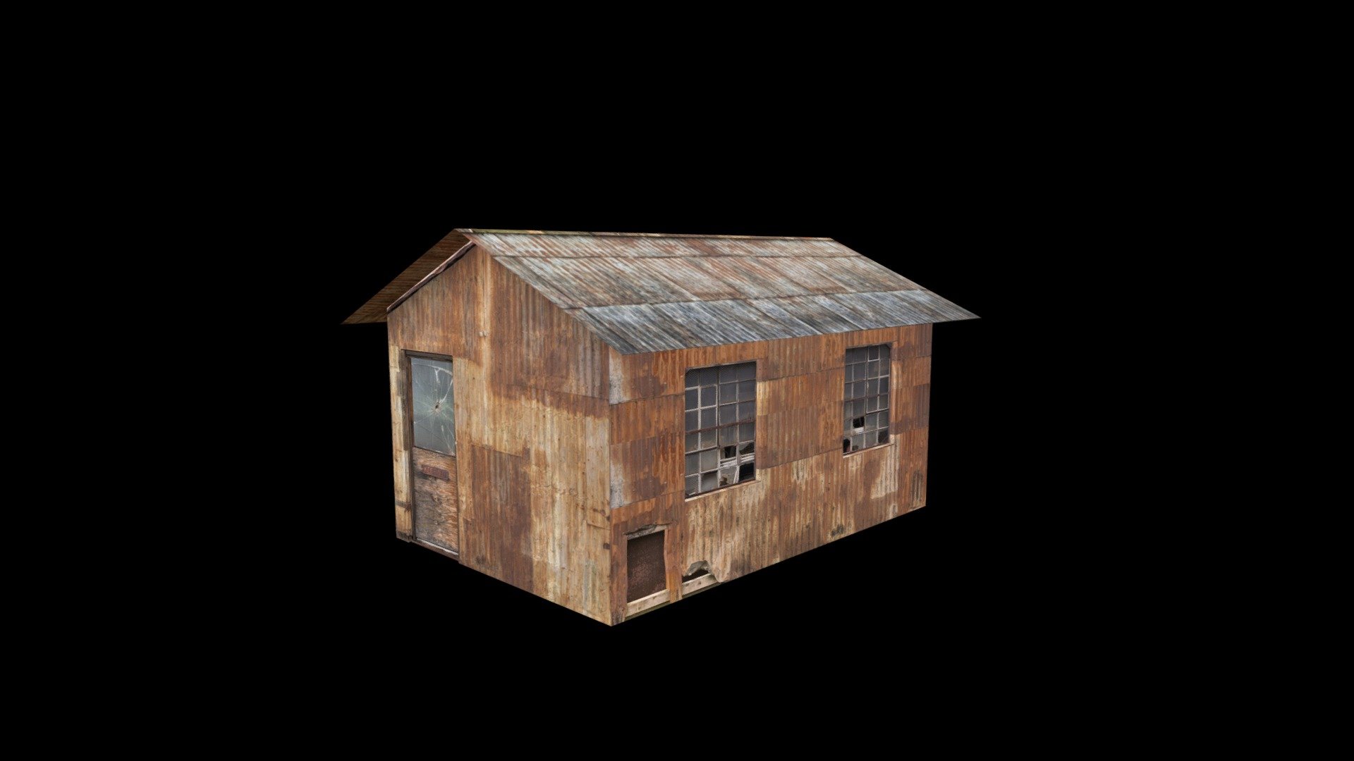 3D Low Poly Rusty Country House
High Quality
Photorealistic
Game Ready
Mobile Ready
2 HD Textures:
UV_Map_01 - 1024x846 pixels
UV_Map_02 - 714x846 pixels
 - Rusty Country Shed - Buy Royalty Free 3D model by yxungsauce2 3d model