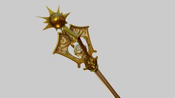 Mace Of Disruption (D&D Fanart) dd, prop, melee, sun, mace, golden, melee-weapon, dandd, mazo, dungeons-and-dragons, melee_weapon, weapon, fantasy