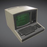 Vintage PC computer, pc, vintage, electronic, oldschool, 80s, old, hardsurface