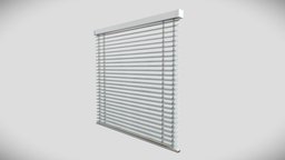 Window Blinds Low poly 3D model office, modern, windows, architectural, window, shade, curtain, blinds, architectural-design, substancepainter, substance, painter, house, home, interior
