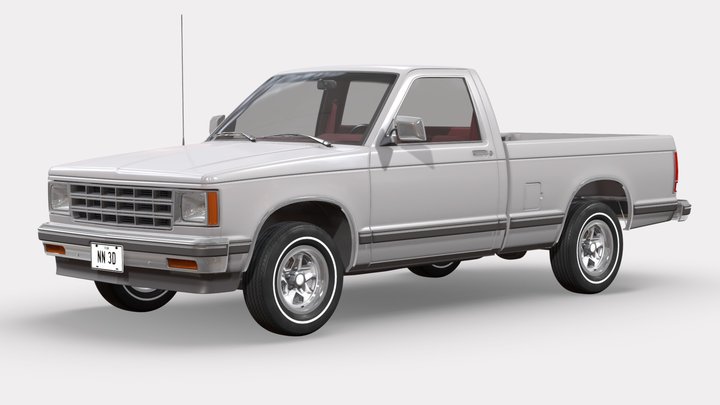 NN 3D store.

3D model of a compact single cab pickup truck.

The truck's high detail exterior is great for close up renders, the cabin, chassis and drivetrain have been extensively detailed for close range shots.

The model was created with 3DS Max 2016 using the open subdivision modifier which has been left in the stack to adjust the level of detail.

There are also included HI and LO poly versions in Blender format with textures.

Exchange files included: FBX and OBJ in HI and LO poly versions, 3ds in LO poly.

SPECIFICATIONS:

The model has 108.300 polygons with subdivision level at 0 and 432.400 at level 1.

All textures are included and mapped in all files but they will render like the preview images only in 3DSMax with V-Ray, the rest of files might have to be adjusted depending on the software you are using.

Textures are in PNG and JPG format with 4096x4096, 2048x2048 and 1024x1024 resolution 3d model