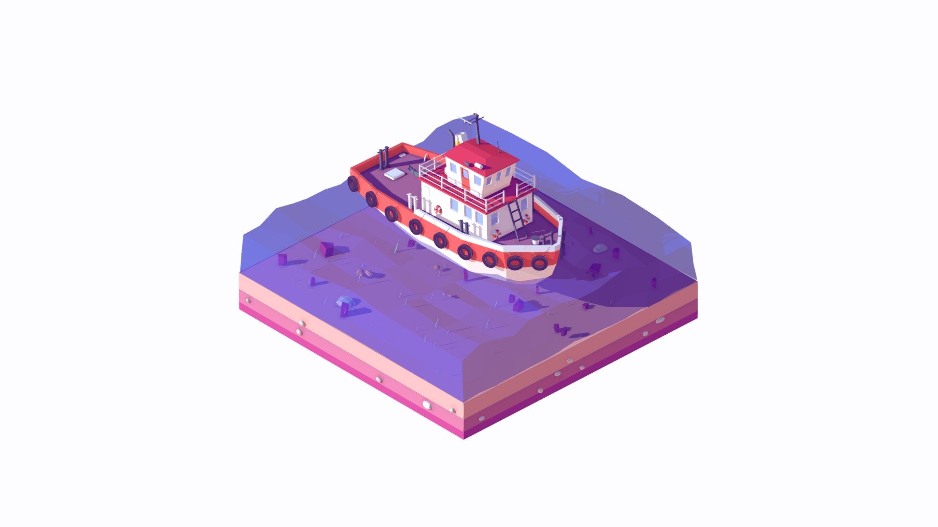 Cartoon Lowpoly Tugboat Illustration Scene

Created on Cinema 4d R17 (Render Ready on native file)

25 218 Polygons

Procedural textured

Game Ready
 - Cartoon Lowpoly Tugboat Illustration - Download Free 3D model by antonmoek 3d model